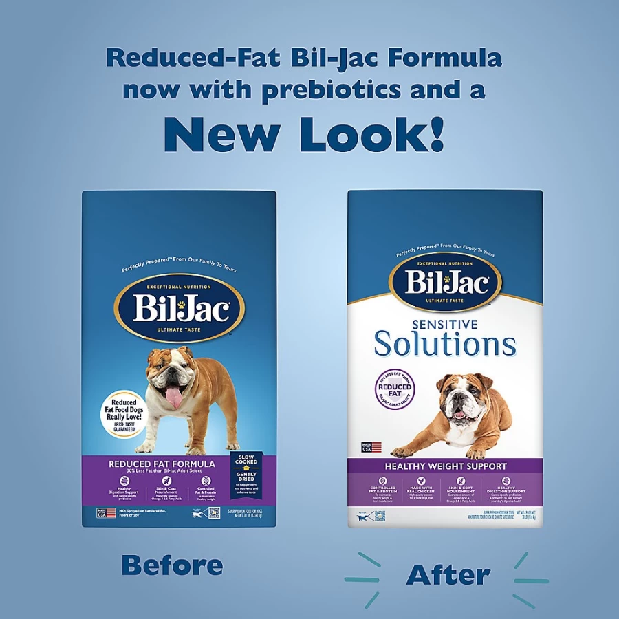Bil-Jac Reduced Fat Adult Dry Dog Food - Low Fat Formula for Weight Management | PetSmart