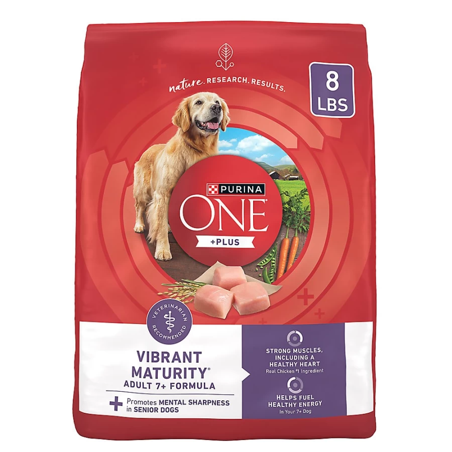 Purina ONE +Plus Senior Dry Dog Food Chicken Recipe with Vitamins for Adult Dogs | PetSmart