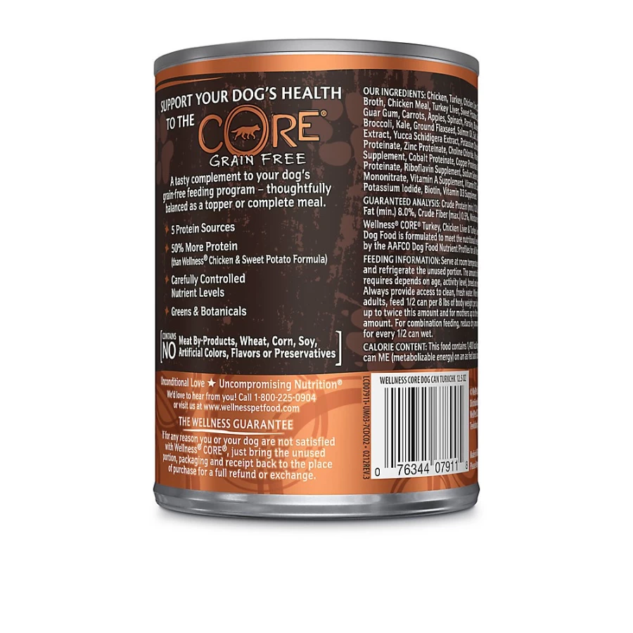PetSmart Wellness CORE Grain-Free Natural Wet Dog Food for All Life Stages - High Protein Recipe