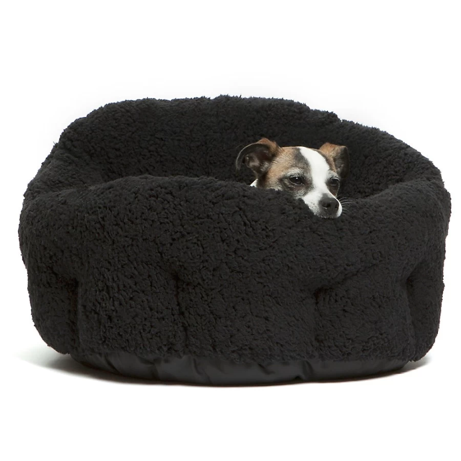 PetSmart Sheri Deep Dish Cuddler Dog Bed for Best Friends – Plush Orthopedic Pet Bed