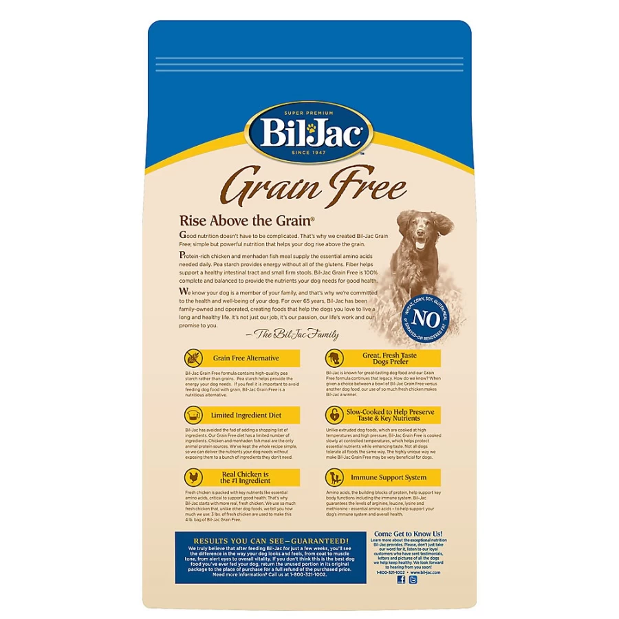 Bil-Jac Grain Free Adult Dry Dog Food - Chicken Recipe for Healthy Pets | PetSmart