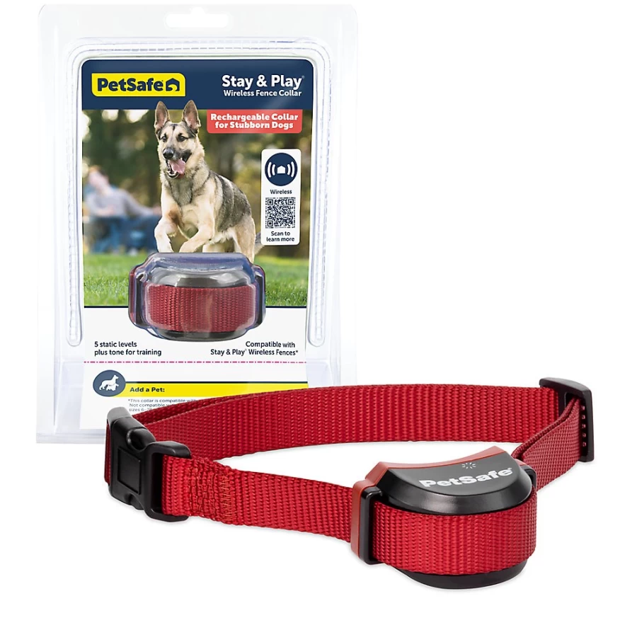 PetSmart StayPlay Stubborn Dog Fence Receiver Collar – PetSafe Waterproof Training Collar for Dogs