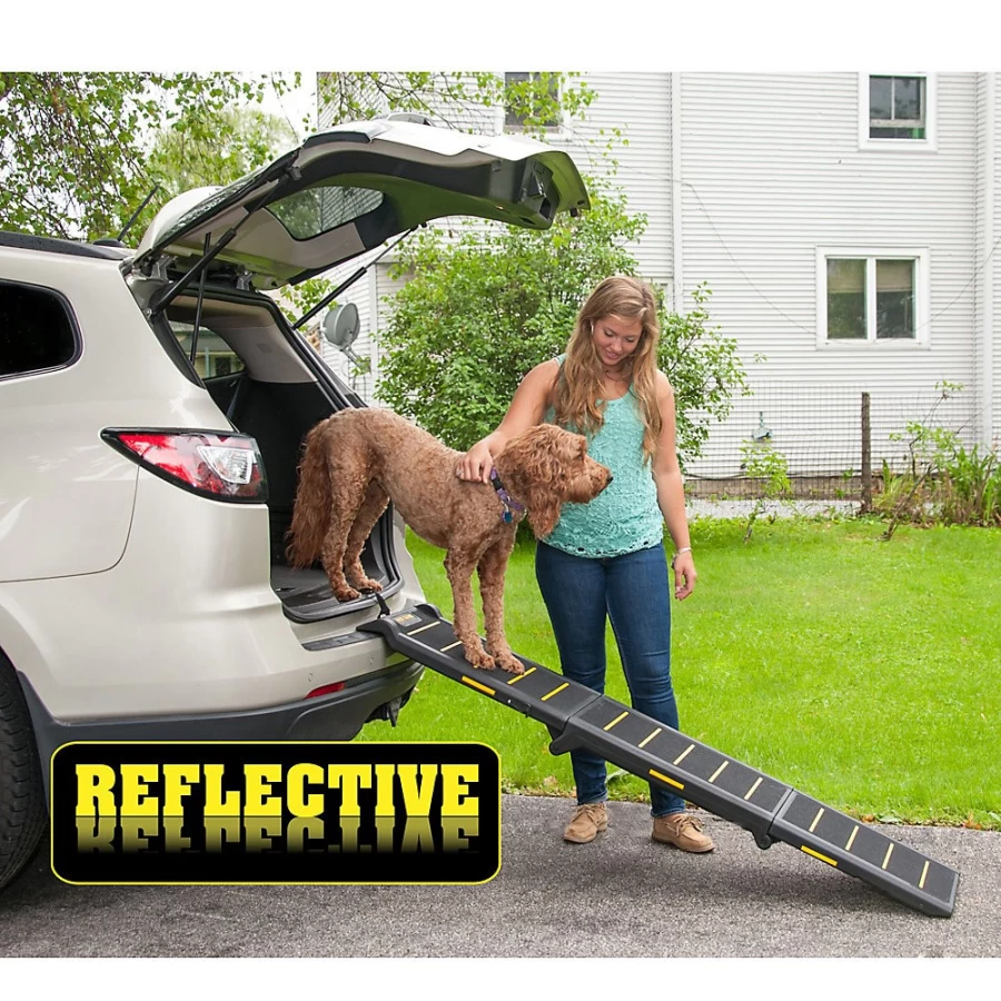 PetSmart Reflective Dog Ramp for Cars & SUVs - Lightweight & Portable Pet Accessory