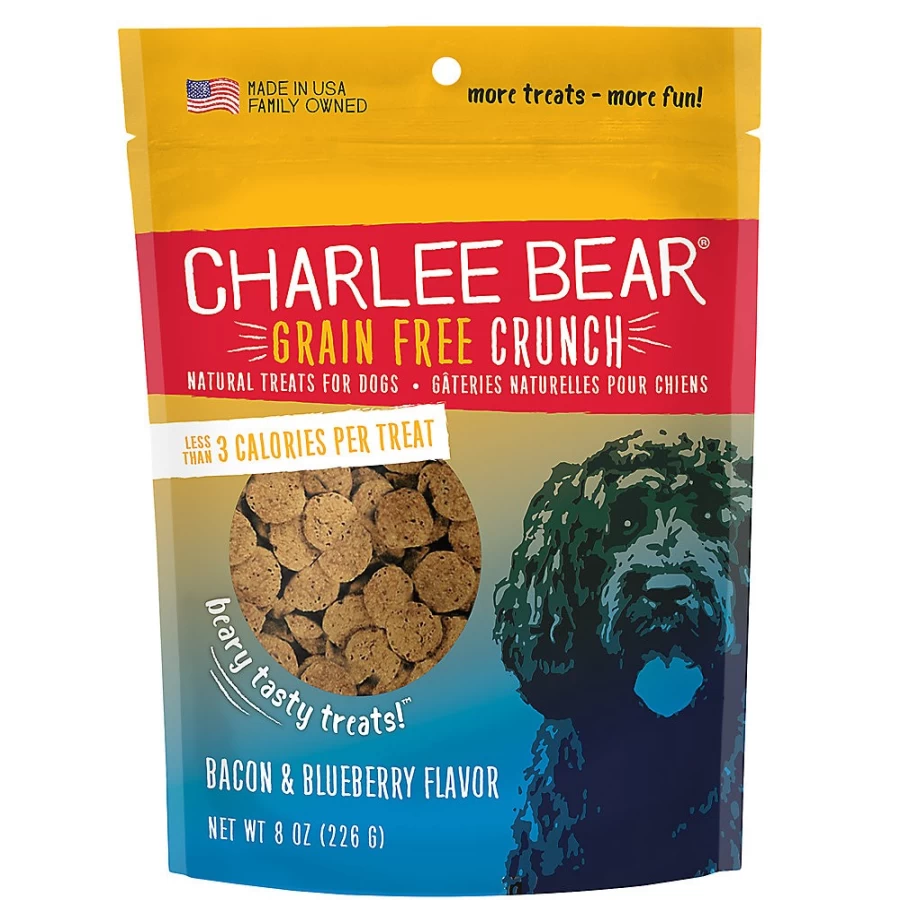 PetSmart Charlee Bear Crunch Natural Grain-Free Dog Treats - Bacon & Blueberry Flavor