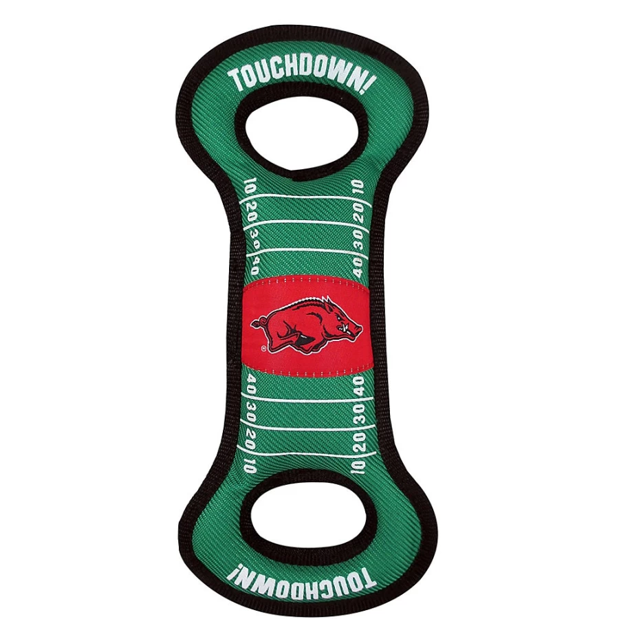"PetSmart Arkansas Razorbacks NCAA Football Chew Toy for Dogs – University of Arkansas Fan Gear"