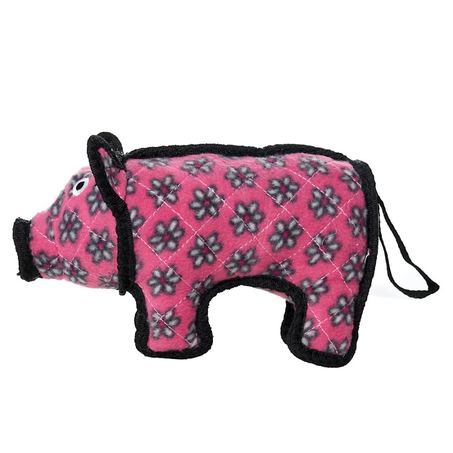 PetSmart TUFFY Junior Tough Plush Pig Dog Toy for Puppies - Durable Chew-Proof Plaything