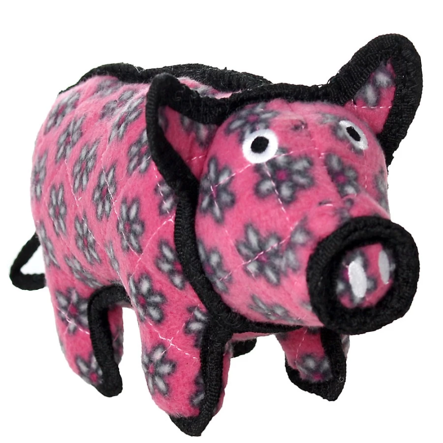 PetSmart TUFFY Junior Tough Plush Pig Dog Toy for Puppies - Durable Chew-Proof Plaything