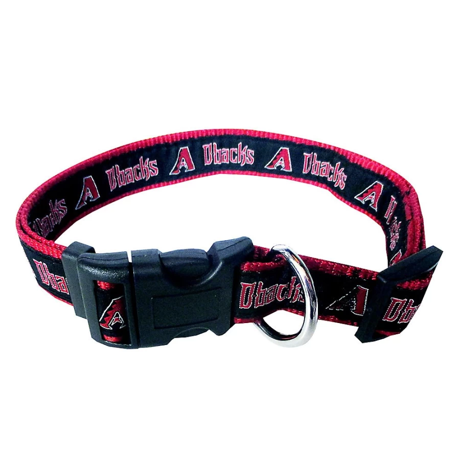 PetSmart Arizona Diamondbacks MLB Team Logo Adjustable Dog Collar for Fans