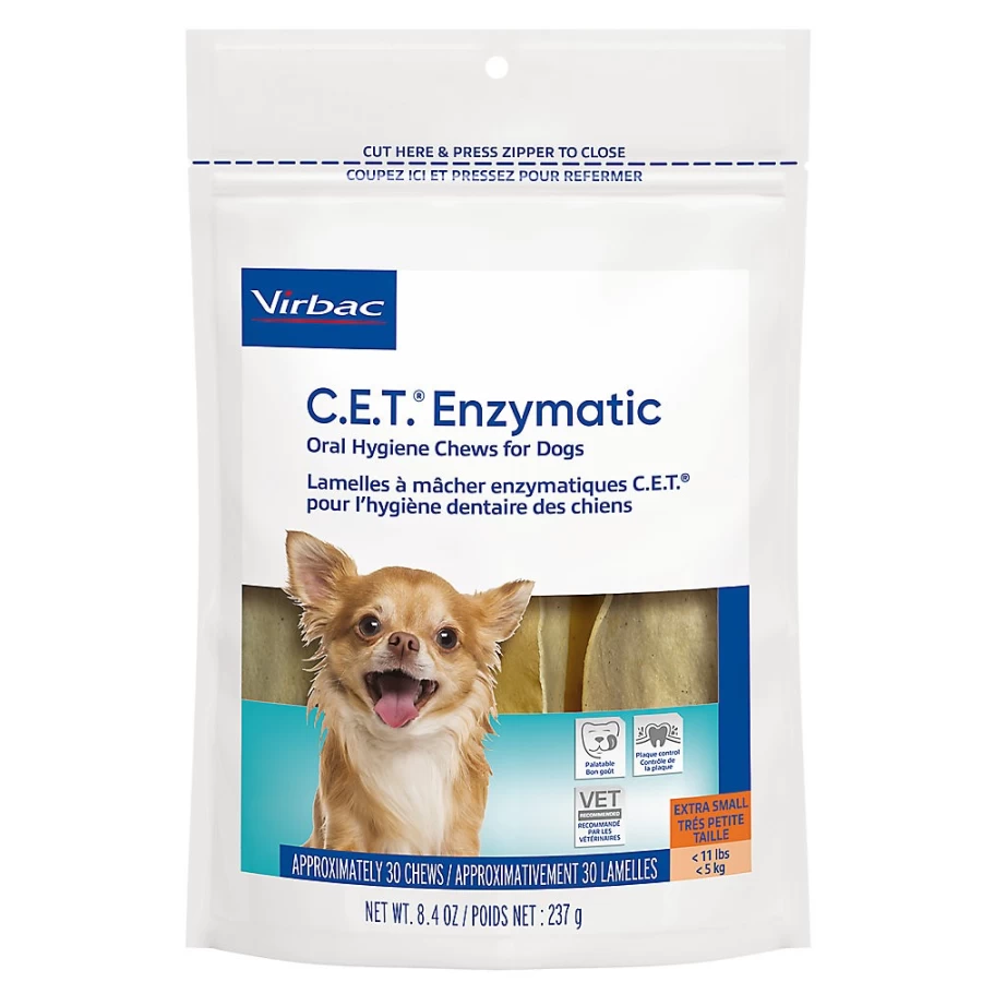 "Virbac C.E.T. Enzymatic Dental Chews for Dogs – Oral Hygiene Care by PetSmart"