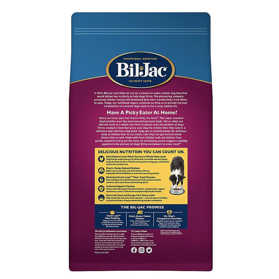 Bil-Jac Picky No More Adult Dry Dog Food for Medium & Large Breeds - Persnickety Recipe by PetSmart