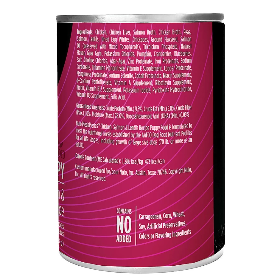 Nulo MedalSeries Puppy Wet Dog Food - High-Protein Grain-Free Recipe, 13oz Can | PetSmart