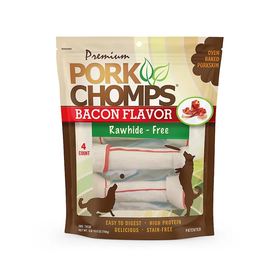 PetSmart Bacon Flavor Rawhide-Free Knotted Bone Dog Chew Treats for Dental Health