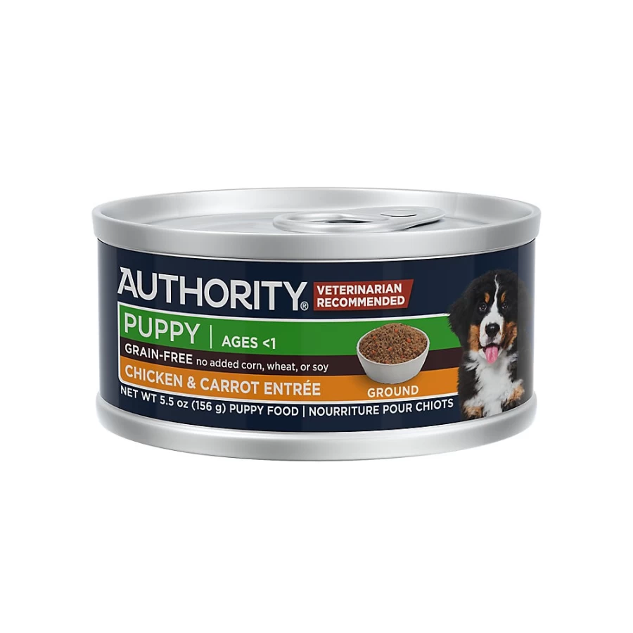 PetSmart Authority Everyday Health Puppy Wet Dog Food - 5.5 Oz Can, High-Protein Puppy Formula for Optimal Growth