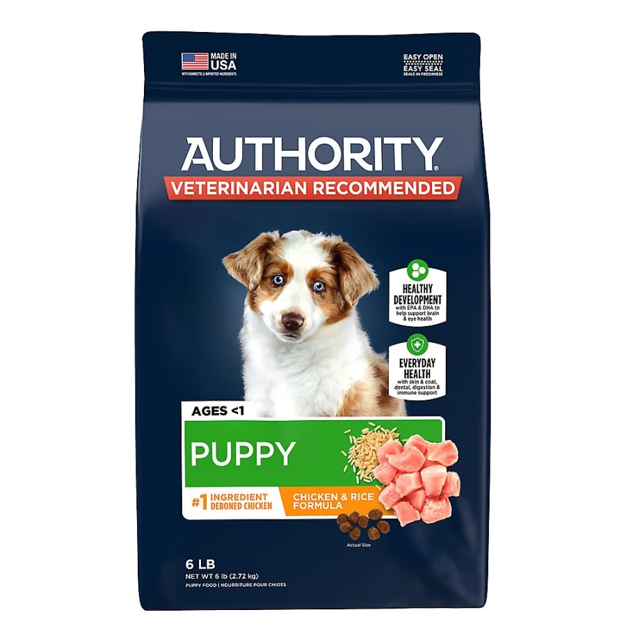 PetSmart Authority Everyday Health Puppy Dry Dog Food - Chicken Recipe for Optimal Growth