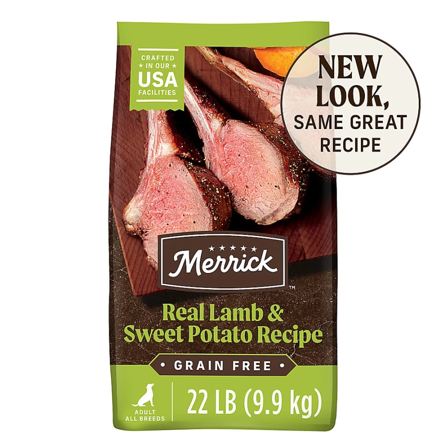 PetSmart Merrick Grain-Free Adult Dry Dog Food with Real Lamb - No Corn, Wheat or Soy - High Protein Recipe