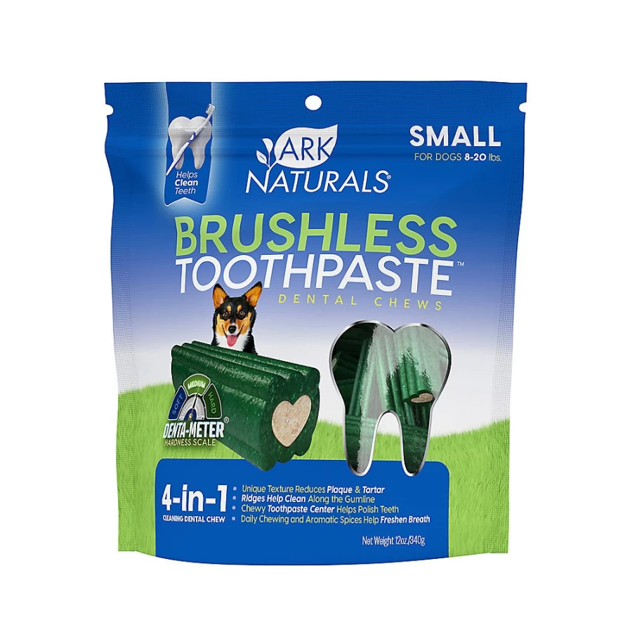PetSmart Ark Naturals 4-in-1 Dental Chews for Small Dogs 8-20 lbs - Brushless Toothpaste Alternative