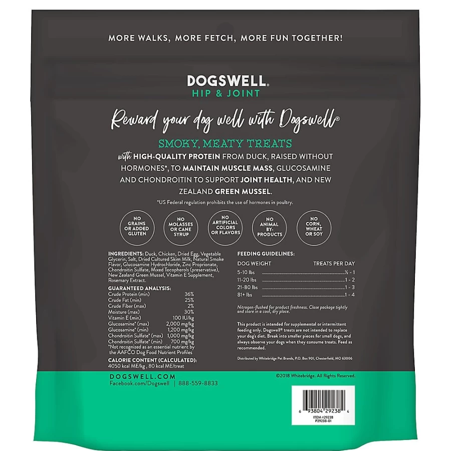 PetSmart DOGSWELL Grain-Free Duck Grillers Hip & Joint Care Dog Treats