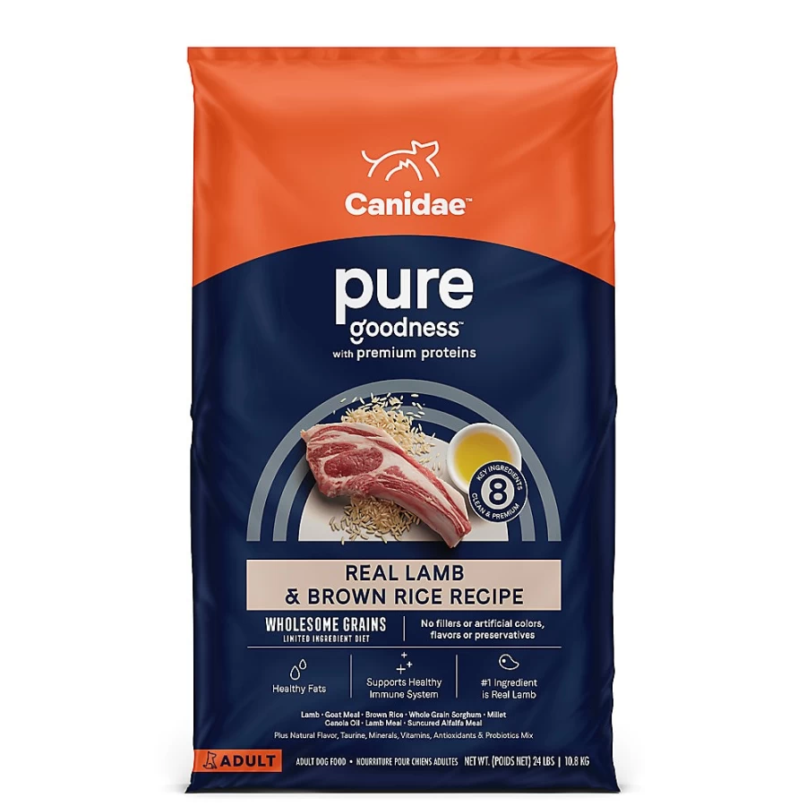 PetSmart Canidae Pure Grain Limited Ingredient Dry Dog Food for Adult Dogs, Lamb & Brown Rice Recipe