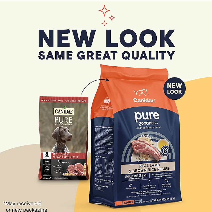 PetSmart Canidae Pure Grain Limited Ingredient Dry Dog Food for Adult Dogs, Lamb & Brown Rice Recipe