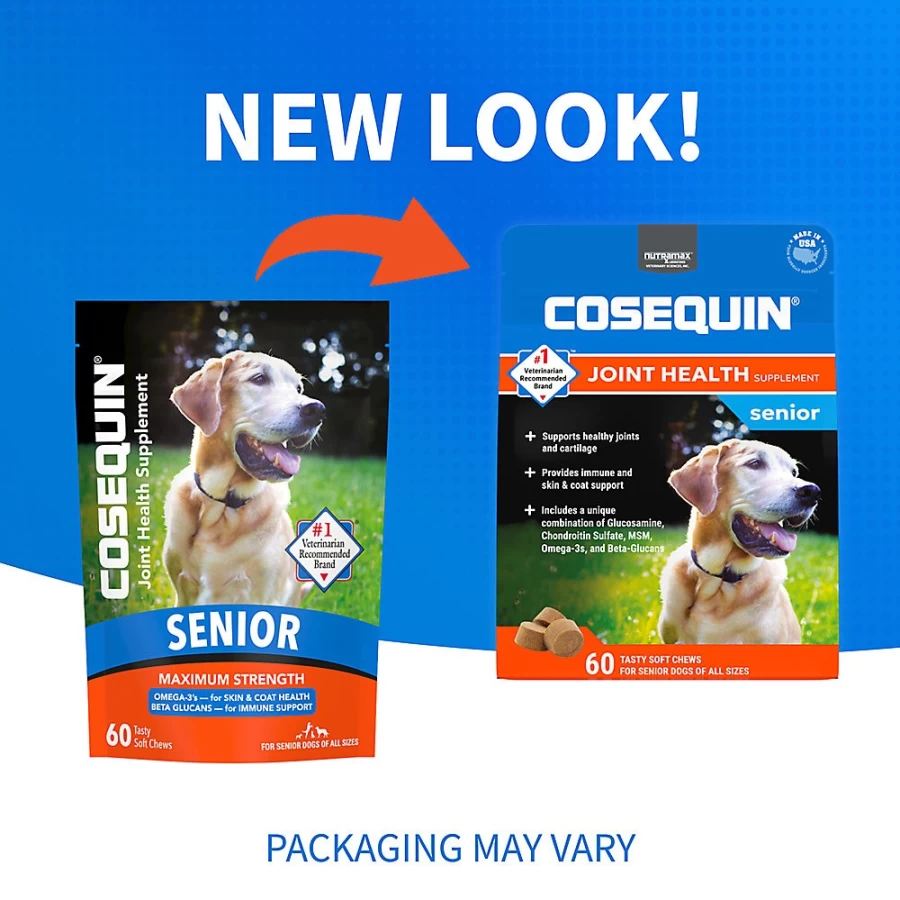 PetSmart Cosequin Nutramax Senior Dog Joint Health Supplement - Soft Chews for Mobility Support