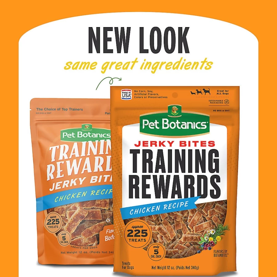 PetSmart Chicken Flavor Dog Training Treats - Pet Botanics Jerky Bites Rewards for Dogs