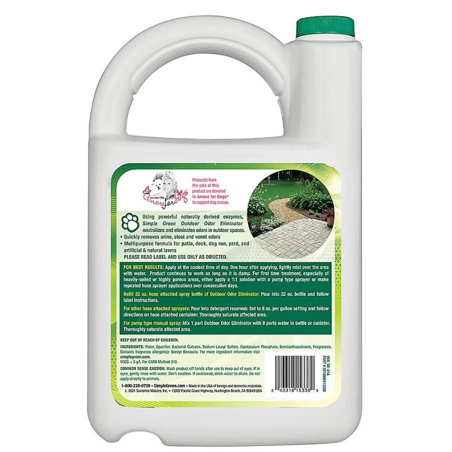 PetSmart Simple Green Outdoor Odor Eliminator for Pets – Natural Stain & Smell Remover