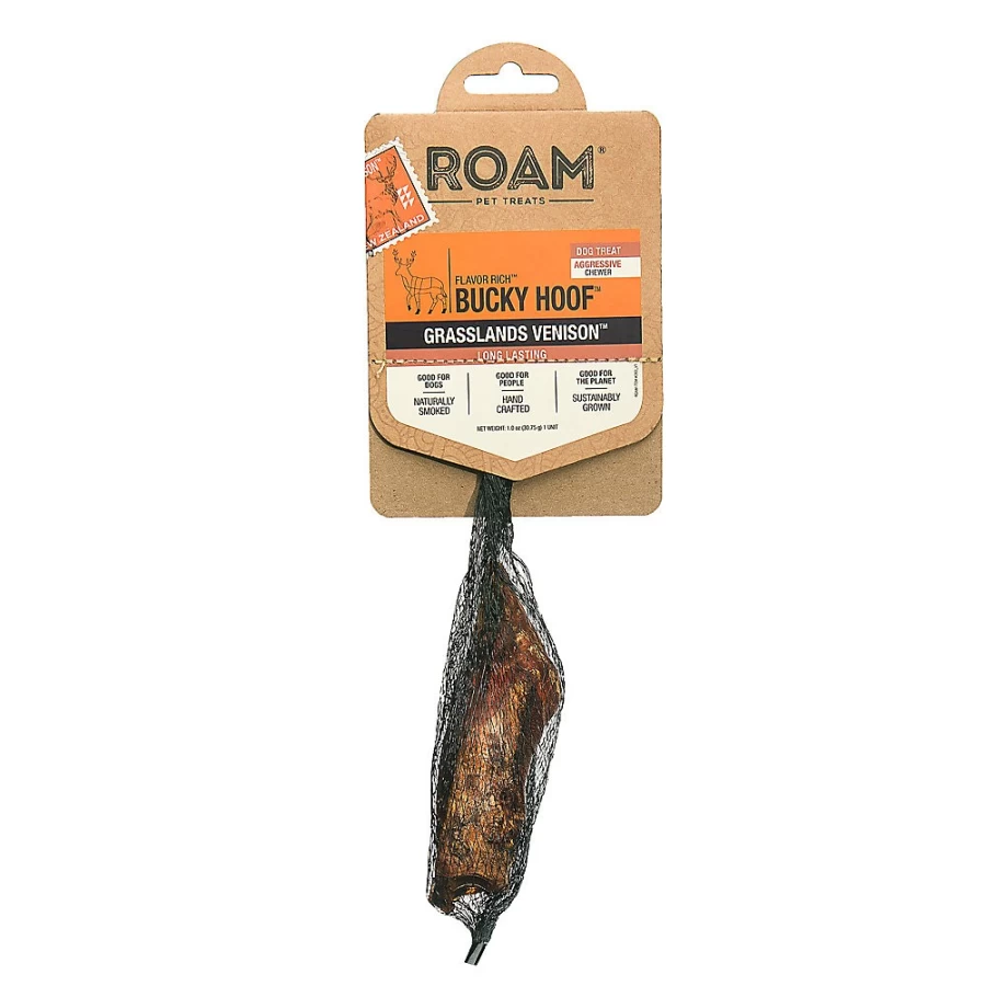 PetSmart ROAM Bucky Hoof Natural Dog Chews - Grass-Fed Venison Healthy Treats for Dogs