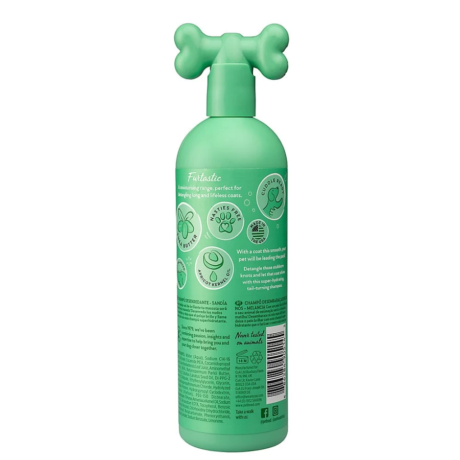 PetSmart Furtastic Knot Detangler Dog Shampoo with Watermelon & Shea Butter - 10 Fl Oz for Smooth Coat
