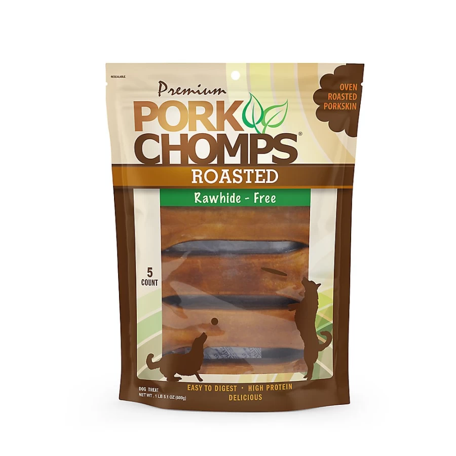 PetSmart Roasted Pork Chomps Dog Treats - Rawhide-Free, Natural Chews for Dogs