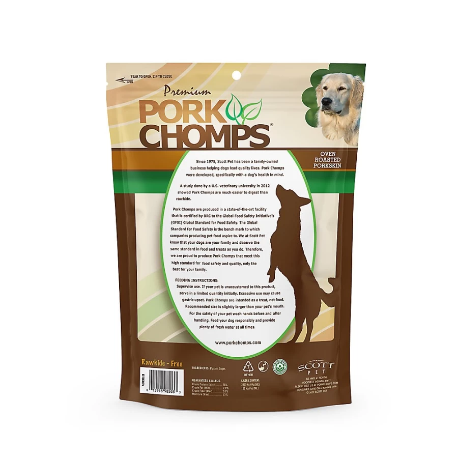 PetSmart Roasted Pork Chomps Dog Treats - Rawhide-Free, Natural Chews for Dogs