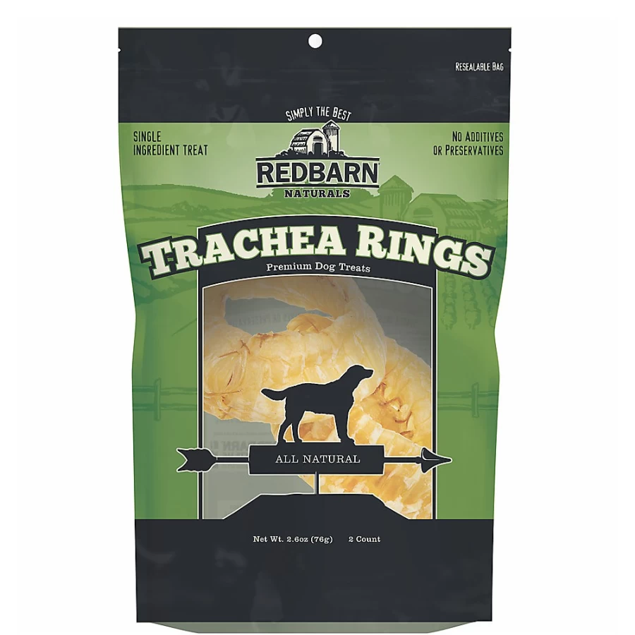 PetSmart Redbarn Naturals Beef Trachea Rings for Dogs - All-Natural Chew Treats for Dental Health