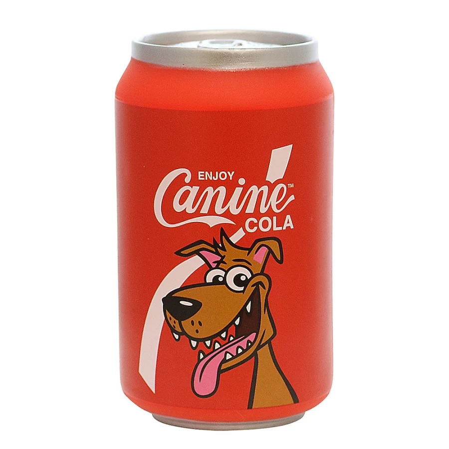 PetSmart TUFFY Squeaky Dog Toy - Silly Squeakers Canine Cola Soda Can Chew Toy for Dogs
