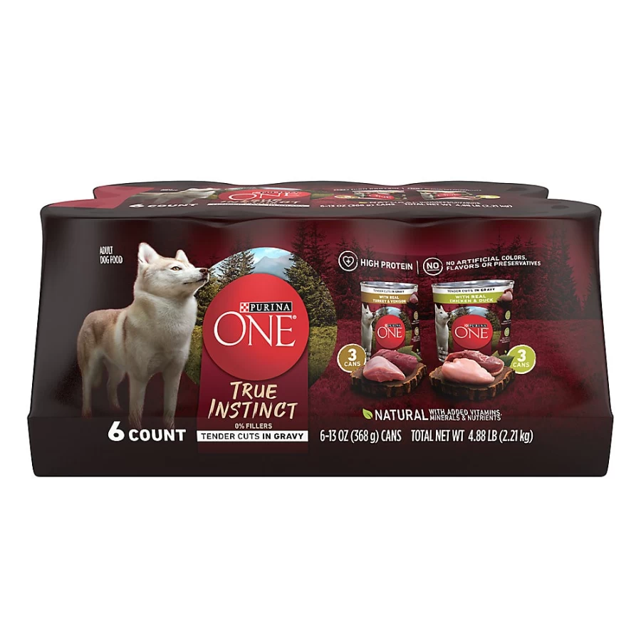 PetSmart Purina ONE SmartBlend Natural Adult Wet Dog Food, 5.71 lb. Can