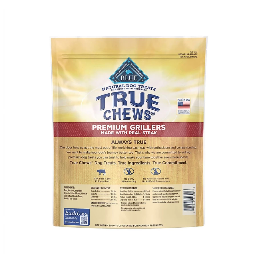 PetSmart True Chews Premium Steak-Flavored Natural Dog Treats for All Life Stages - Healthy & Tasty Snacks