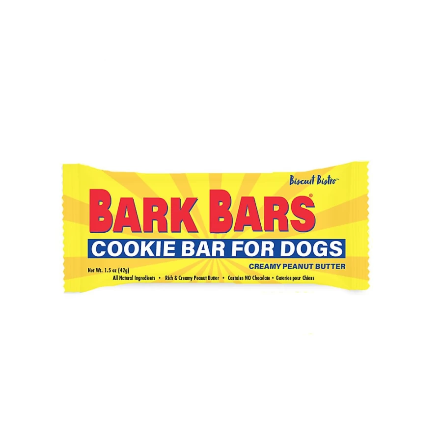 PetSmart Creamy Peanut Butter Bark Bars Cookie Bar - Healthy Dog Treats, 1 Count, Natural Ingredients for Puppies & Adult Dogs
