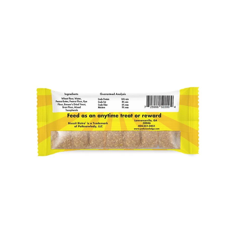 PetSmart Creamy Peanut Butter Bark Bars Cookie Bar - Healthy Dog Treats, 1 Count, Natural Ingredients for Puppies & Adult Dogs