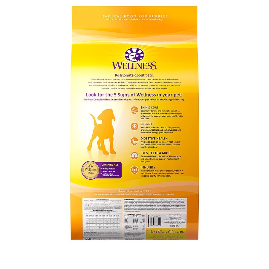 PetSmart Wellness Complete Health Puppy Dry Dog Food with Chicken, Salmon & Oatmeal for Optimal Growth