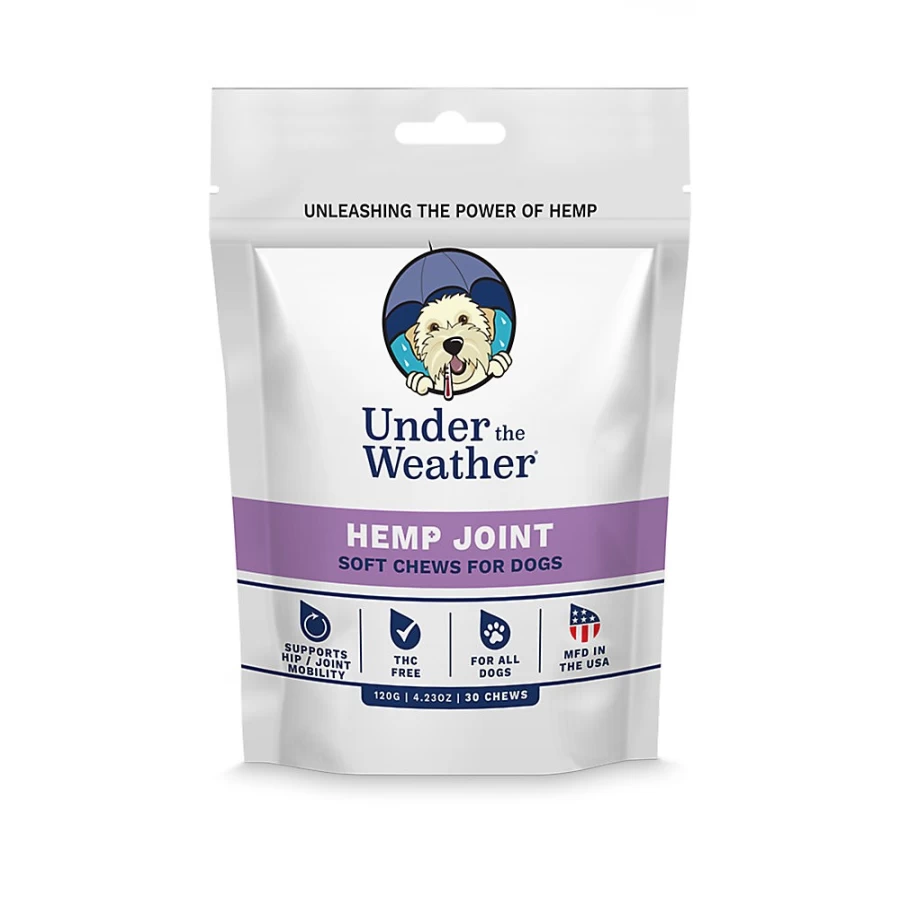 PetSmart Hemp Joint Soft Chews for Dogs - Under the Weather Supplement, 30 Count, Supports Canine Mobility & Comfort
