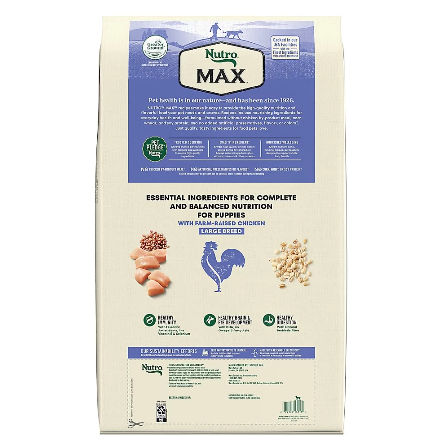 Nutro Max Large Breed Puppy Dry Dog Food with Chicken | Premium Puppy Nutrition | PetSmart