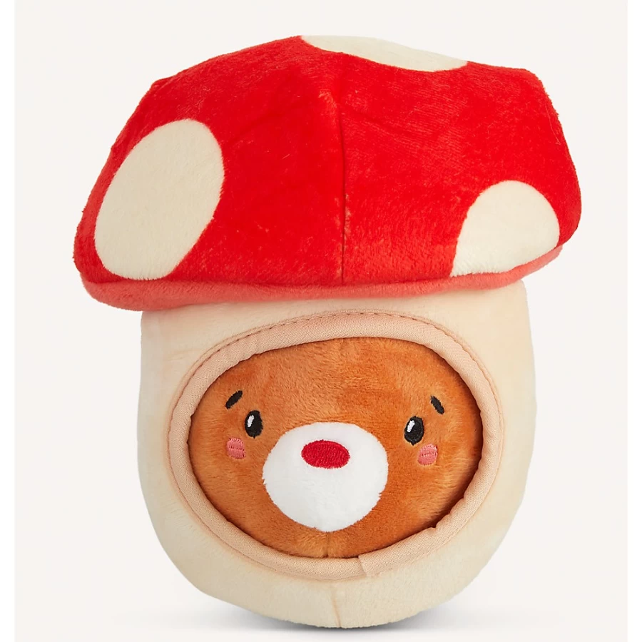 PetSmart Joyhound Plush Mushroom Dog Toy with Squeaker - Crazy Comfy Popper Playtime for Pets