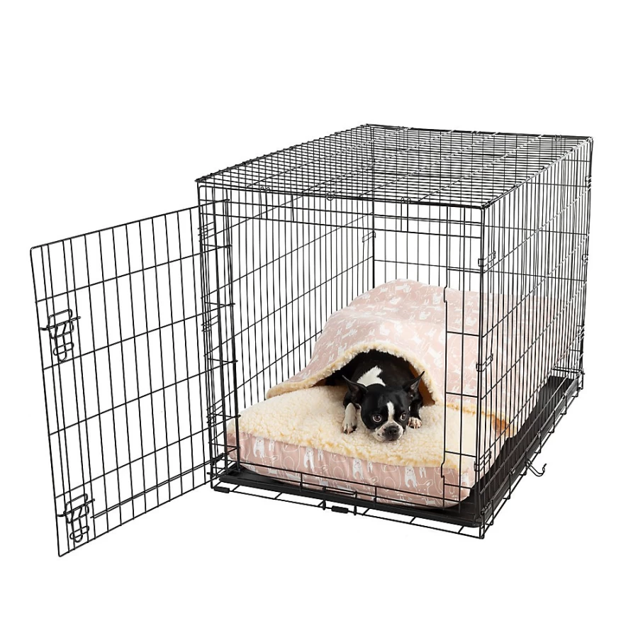 PetSmart Snoozer Wag Collection Luxury Cozy Cave Dog Bed - Plush Crate Bed for Dogs