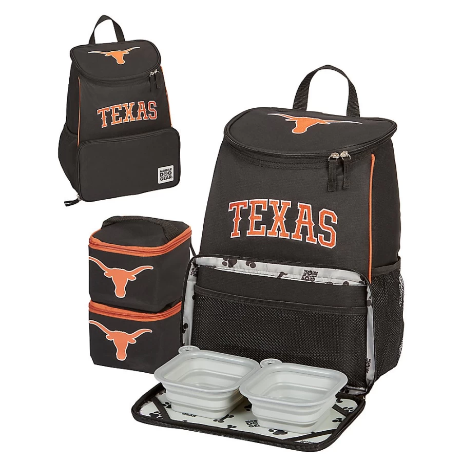PetSmart NCAA Texas Longhorns Weekender Backpack for Dogs - Mobile Dog Gear Travel Bag