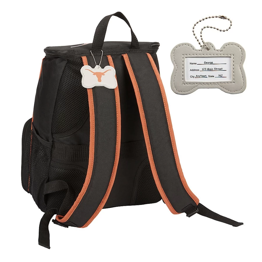PetSmart NCAA Texas Longhorns Weekender Backpack for Dogs - Mobile Dog Gear Travel Bag
