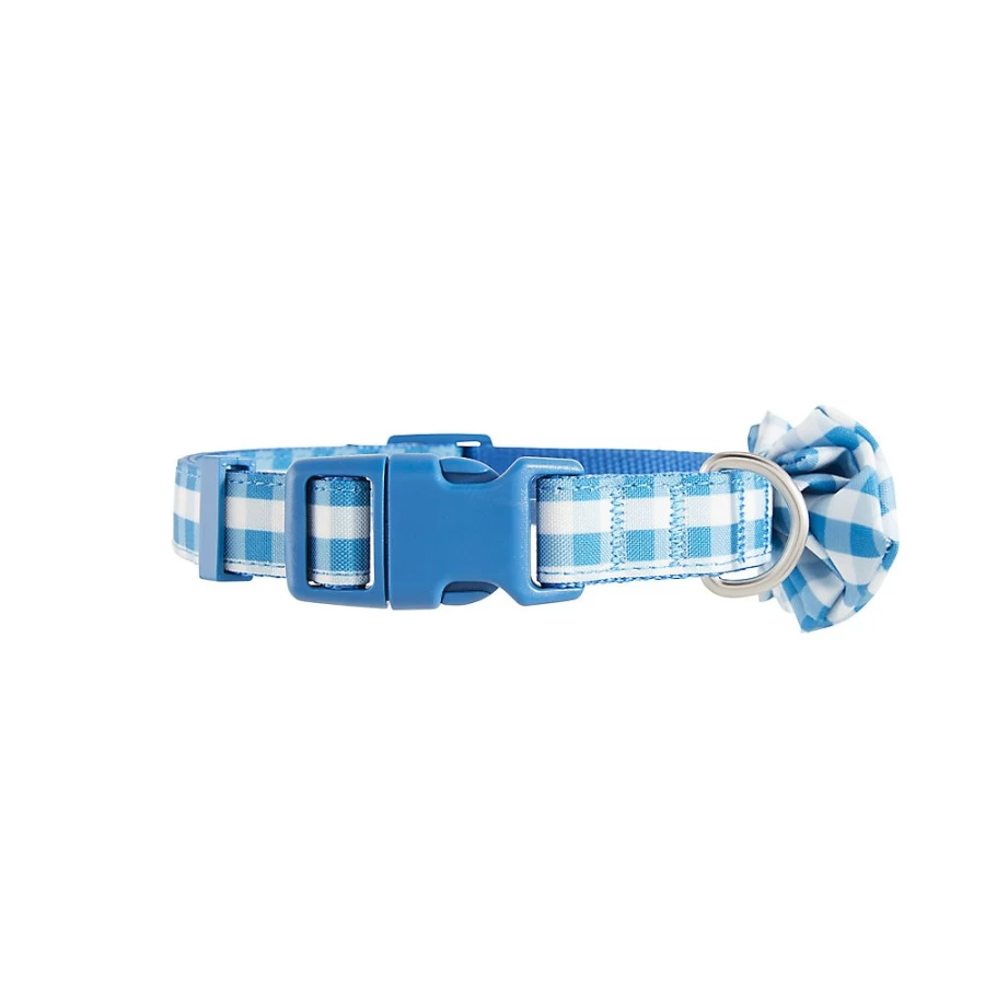 PetSmart Adjustable Plaid Dog Collar for Father's Day - Top Paw Bow Design