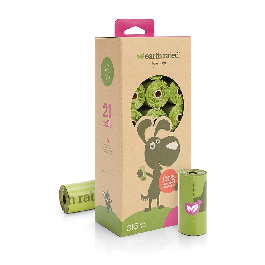 PetSmart Earth Rated Lavender Scented Dog Waste Bags, 315 Count Leak-Proof Refill Rolls for Dispensers
